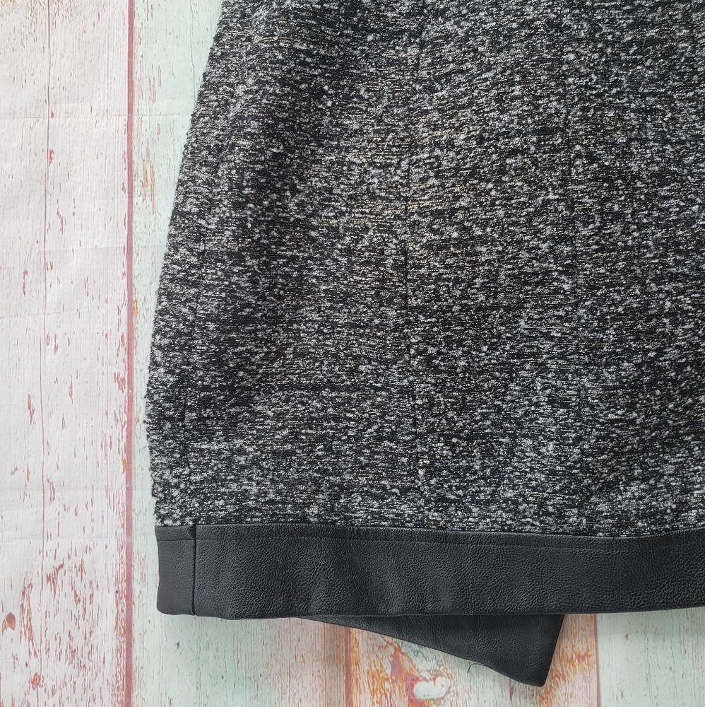 NWT Rodeo Show Metallic Tweed Zipper Mini Skirt S - Picture 4 of 8